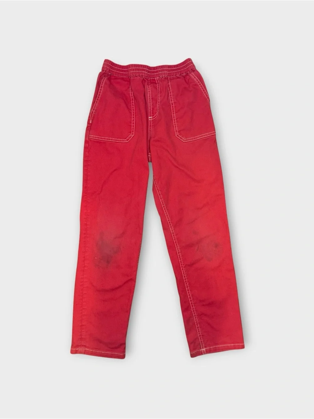 Mini Boden Brick Red Straight Leg Pants